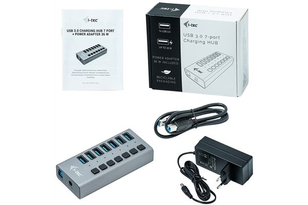i-tec USB 3.0 Charging HUB 7 Port (36W)