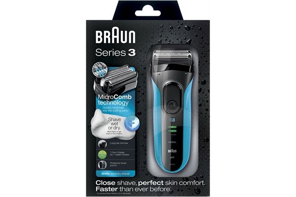 Braun Personal Care 3045s Series 3 Pro Skin Schwarz-Blau B-Ware