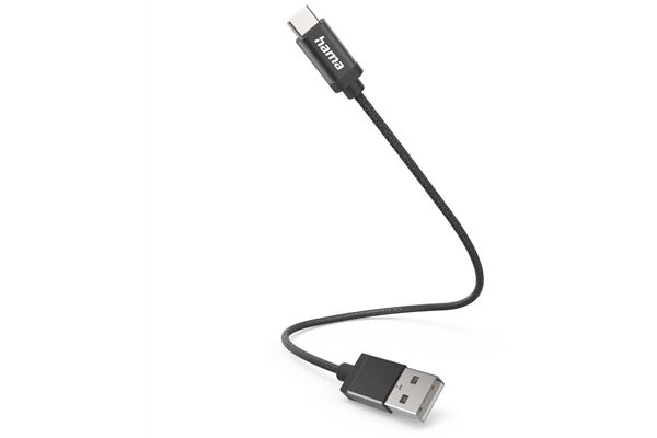 Hama Ladekabel USB-A>USB-C (0,2m)