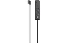 Hama Steckdosenleiste 2-fach (1,4m) (schwarz)