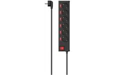 Hama Steckdosenleiste 6-fach (1,4m).. (schwarz)