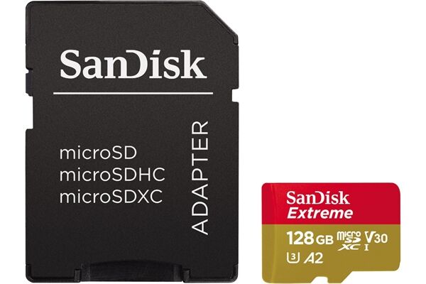 Sandisk microSDXC Extreme (128GB) + Adapter