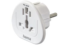 Hama Reiseadapter (Welt>Europa) (weiss)