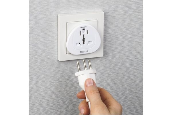 Hama Reiseadapter (Welt>Europa)