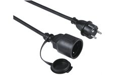 Hama Verlängerungskabel Outdoor (10m) (schwarz)