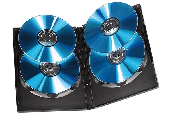 Hama 51186 DVD Quad Box 5 St Schwarz