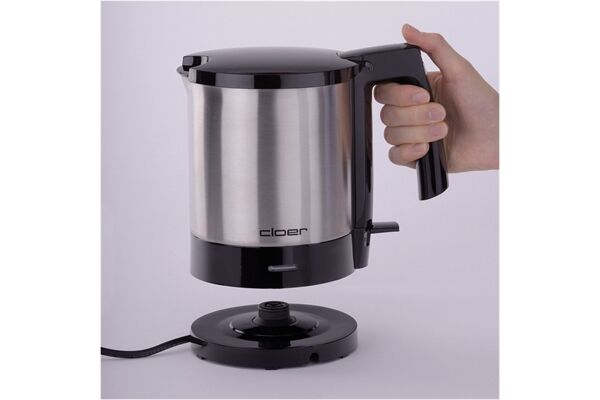 Cloer Wasserkocher 4700 Edelstahl-Schwarz