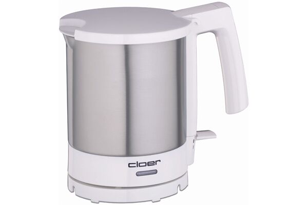 Cloer Wasserkocher 4701 Edelstahl-Weiss