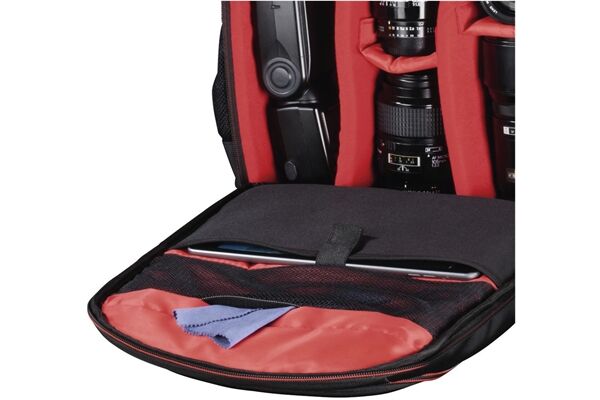 Hama 139855 K.RUCKSACK MIAMI 190 Schwarz-Rot