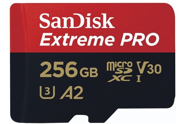 Sandisk microSDXC Extreme Pro (256GB) + Adapter
