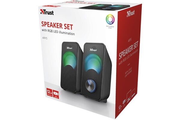 Trust Arys Compact RGB 2.0 Speaker Set Schwarz