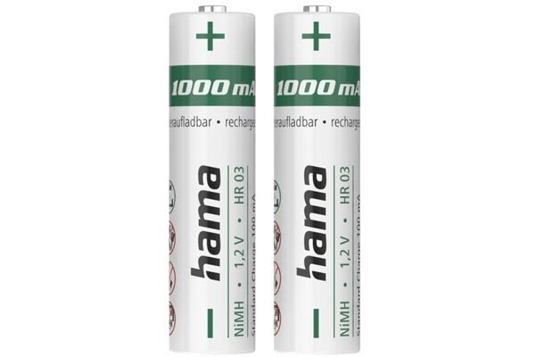 Hama NiMH AAA Akku (1.000mAh) 2er