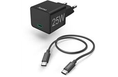 Hama Mini-Schnellladegerät USB-C (25W) (schwarz)