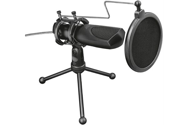 Trust GXT 232 Mantis Streaming Micropho Schwar