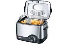 Unold 58615 Fritteuse Kompak Edelstahl-Schwarz