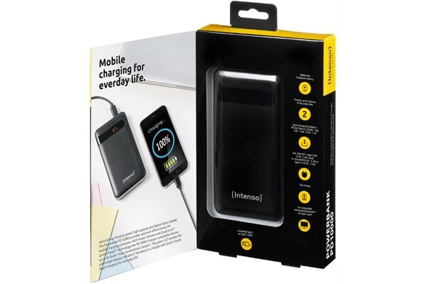 Intenso Powerbank PD10000 Power Delivery Schwarz