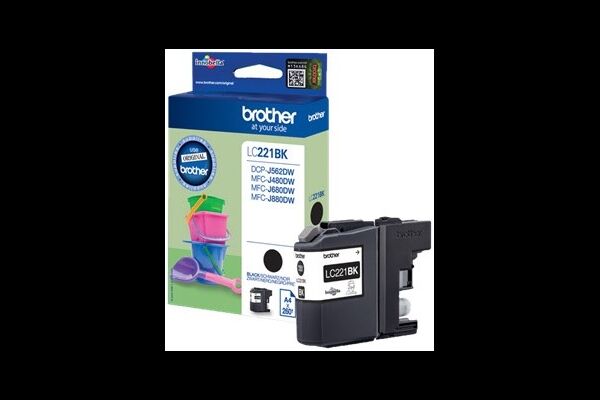 Brother LC-221BK Schwarz