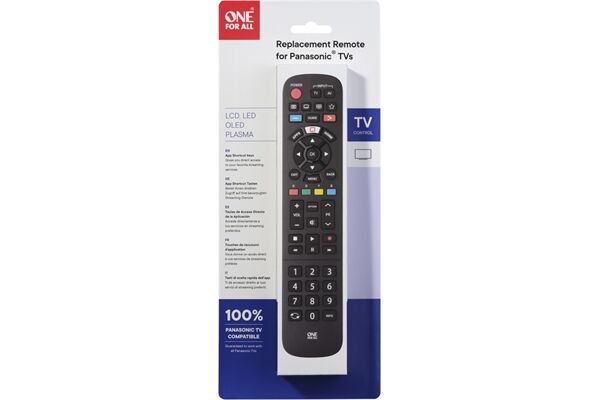 One For All URC4914 Ersatzfernbedienung Panasonic 2.0
