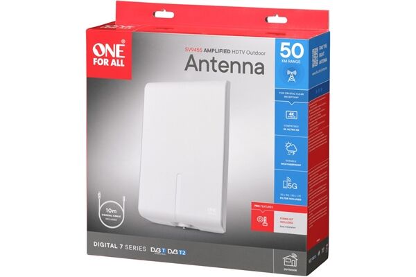 One For All SV9455 DVB-T2 5G Außenantenne (50km)