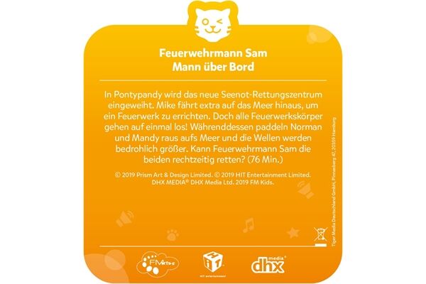 tigermedia tigercard Feuerwehrmann Sam