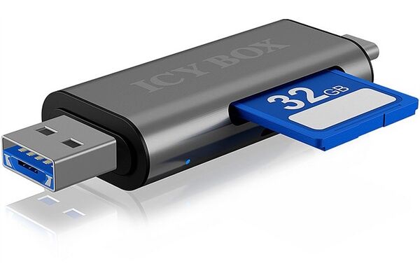 Raidsonic ICY BOX SD/MicroSD, USB 2.0 Card Reader
